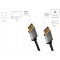 LogiLink CDA0102 Cable de raccordement DisplayPort 4K/60 Hz, aluminium, noir/gris, 3 m