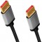 LogiLink CDA0105 Cable de raccordement DisplayPort 8K/60 Hz, aluminium, noir/gris, 2 m
