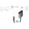 LogiLink CUA0103 Cable Adaptateur USB 3.2 Gen 1-HDMI 4K/60 Hz, Aluminium, Noir/Gris, 0,15 m