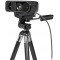 LogiLink UA0381 Webcam HD USB avec objectif grand angle 96°, double microphone avec reduction du bruit, mise au point fixe, corr