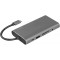 UA0383 Station d'accueil USB 3.2 (Gen 1) avec 10 Ports et PD (Power Delivery) 100 W, 1 USB-C (PD) / 3 USB 3.0 / 1 HDMI / 1 VGA /