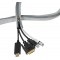 LogiLink KAB0074 - Gaine de cable avec Fermeture eclair pour proteger Les cables et pour Un Aspect soigne, Ø 35 mm, 2 m, Gris