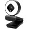 LogiLink UA0384 Webcam USB Full HD 76° avec Double Microphone, autofocus, Anneau Lumineux, trepied