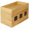 LogiLink KAB0076 Boite a  cables en Bambou Taille Moyenne 255 x 140 x 165 mm
