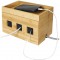 LogiLink KAB0076 Boite a  cables en Bambou Taille Moyenne 255 x 140 x 165 mm