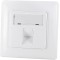 LogiLink Professional LogiLink NK4053 Boitier encastrable pour 1 Module Keystone Compatible Design Blanc Pur (RAL 9010)