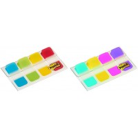 Post-it Marque-page 15,8 x 38 mm Standard & Marque-page 15,8 x 38 mm Bleu/Jaune/Rose/Violet