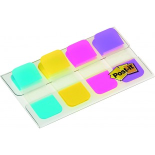 Post-it Marque-page 15,8 x 38 mm Bleu/Jaune/Rose/Violet