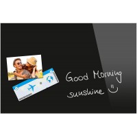 Be!Board B1201 Tableau magnetique en verre, 60 x 40 cm, noir