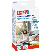 Tesa Ecran Anti-Pollen Transparent pour les Allergies - Pour Fenetres S'ouvrant vers l'Interieur - Decoupable, avec Bande Auto-A