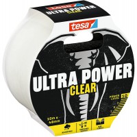 tesa Ultra Power Clear Ruban de Reparation Transparent pour des Reparations Invisibles - Resistant aux Intemperies et Dechirable