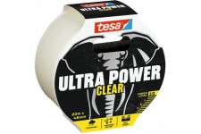 tesa Ultra Power Clear Ruban de Reparation Transparent pour des Reparations Invisibles - Resistant aux Intemperies et Dechirable