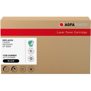 AgfaPhoto Toner Laser equivalent de Canon 6830A005 EP-86BK 13000 Pages Noir