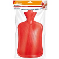 Bouillotte 2 litres | 32,5 cm x 20,3 cm Rouge | avec bouchon a  vis (1 piece)