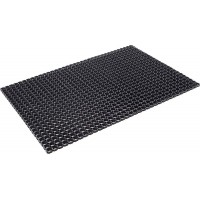 Paillasson en Caoutchouc, (l) 1000 x (L) 1500 mm, Noir