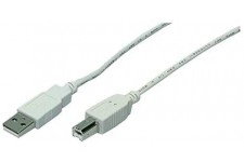 LogiLink CU0007 Cable USB 2.0 Male/Male 2 m Gris