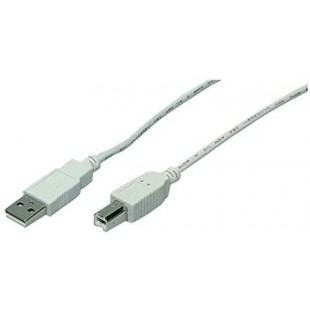 LogiLink CU0008 Cable USB 2.0 Male/Male 3 m Gris