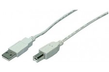 LogiLink CU0008 Cable USB 2.0 Male/Male 3 m Gris