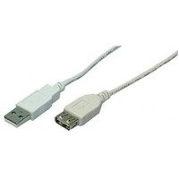 LogiLink CU0012 Cable USB 2.0 Male/femelle 5 m Gris