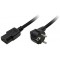 LogiLink CP090 Cable d'alimentation Schuko-C13 1,80 m Noir