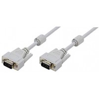 LogiLink CV0026 Cable VGA en ferrite core Male/Male 3 m Gris