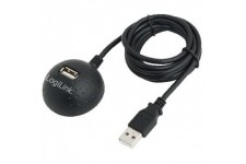 LogiLink CU0013B Cable USB 2.0 avec Station d'accueil 1,50 m Noir