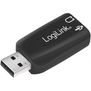 LogiLink UA0053 Adaptateur acoustique USB 2.0 Noir