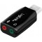 LogiLink UA0053 Adaptateur acoustique USB 2.0 Noir