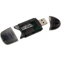 LogiLink CR0007 Lecteur de carte USB 2.0 SD/SDHC/MMC/RS-MMC Noir