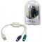 LogiLink AU0004A Adaptateur USB 0,20 m Multicolore