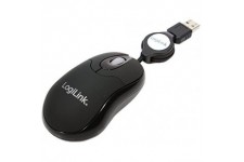 LogiLink ID0016 Souris Optique USB avec cable retractable 800 Noir
