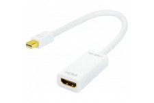 LogiLink CV0036A Adaptateur Mini DisplayPort vers HDMI VESA 1.1a Blanc