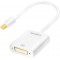 LogiLink CV0037 Adaptateur Mini DisplayPort vers DVI Male/Femelle Blanc