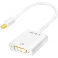 LogiLink CV0037 Adaptateur Mini DisplayPort vers DVI Male/Femelle Blanc