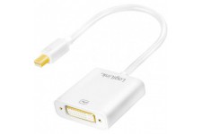 LogiLink CV0037 Adaptateur Mini DisplayPort vers DVI Male/Femelle Blanc