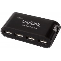 LogiLink UA0085 Hub USB 2.0 4 Ports 2 A Noir