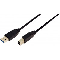 LogiLink CU0024 Cable USB 3.0 A Male/B Male 2 m Noir