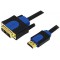 LogiLink CHB3101 Cable HDMI V1.4 avec Ethernet vers DVI Male/Male 1 m + Colour box avec Logo Noir