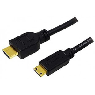 LogiLink CH0023 Cable HDMI V1.4 avec Ethernet 19-pin A Male/C Male 2 m Noir