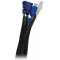LogiLink FlexWrap Pochette de cable 1,8 m Noir