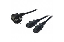 LogiLink CP101 Cable d'alimentation Schuko-C13 1,50 m Noir