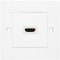 LogiLink AH0014 Adaptateur HDMI WALL PLATE, HDMI 1 port Blanc