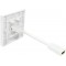 LogiLink AH0014 Adaptateur HDMI WALL PLATE, HDMI 1 port Blanc