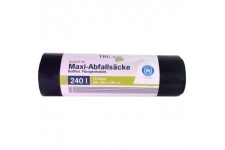 Triline - sac poubelle de jardin : 240l, vert/noir - âœ“extra indechirable âœ“ resilient âœ“100% recyclable - 1 rouleau / 10 pcs