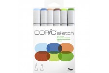 COPIC Set 6 Couleurs Nature Essentielles SKST6-EARTH