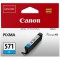 CLI-571 Cartouche C Cyan (Emballage Carton) & CLI-571 Cartouche Y Jaune (Emballage Carton)
