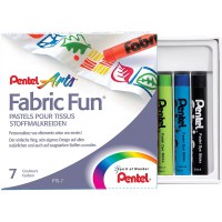 Pentel PTS-7 Lot de 7 crayons de couleur assortis