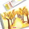 Pentel PHN-25U - Boite de 25 Pastels a  l'huile couleurs assorties