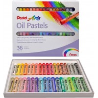 Pentel huile Pastel Set Pack of 36 Black/Blue/Brown/Green/Grey/Orange/Pink/Purple/Red/Violet/White/Yellow