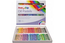 Pentel huile Pastel Set Pack of 36 Black/Blue/Brown/Green/Grey/Orange/Pink/Purple/Red/Violet/White/Yellow